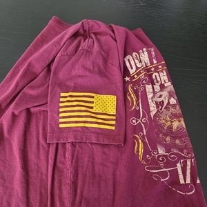 Grunt Style Shirt Short Sleeve Burgundy Men's Size Extra Large. DTOM